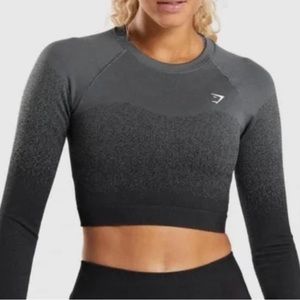 Gymshark vital seamless long sleeve crop size S